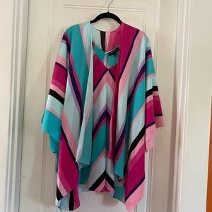 lane Bryant sleeveless tank with open jacket over tank